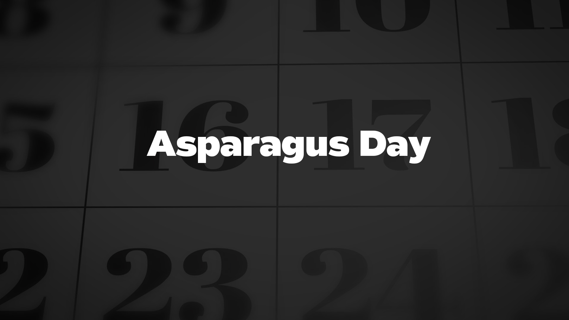 Title image for Asparagus Day