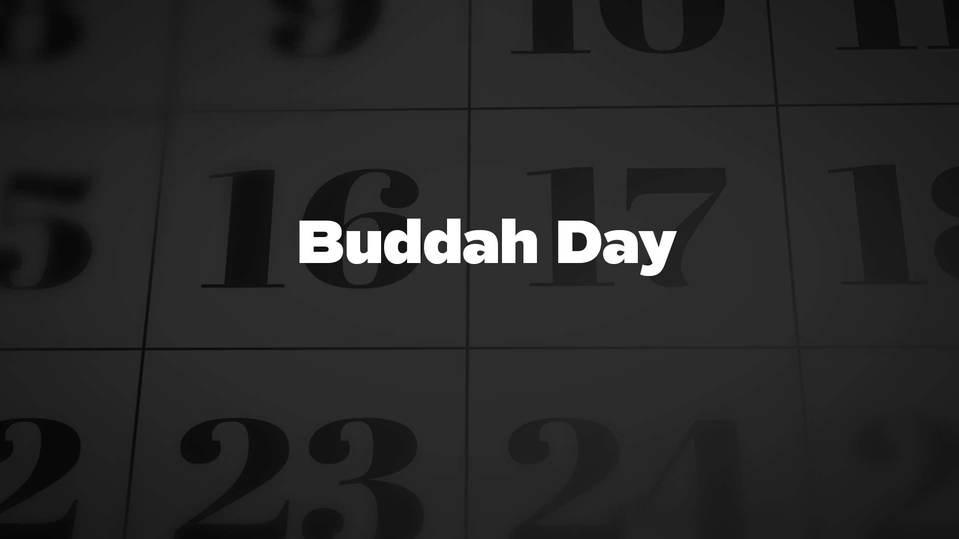 Title image for Buddah Day