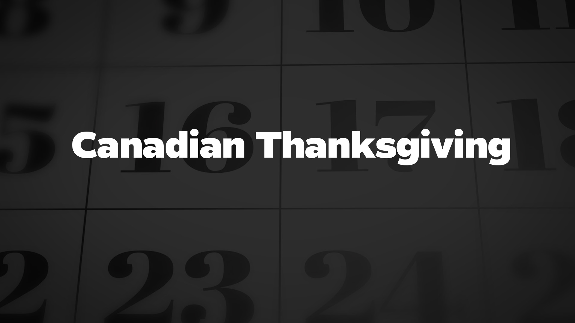 Title image for Canadian Thanksgiving