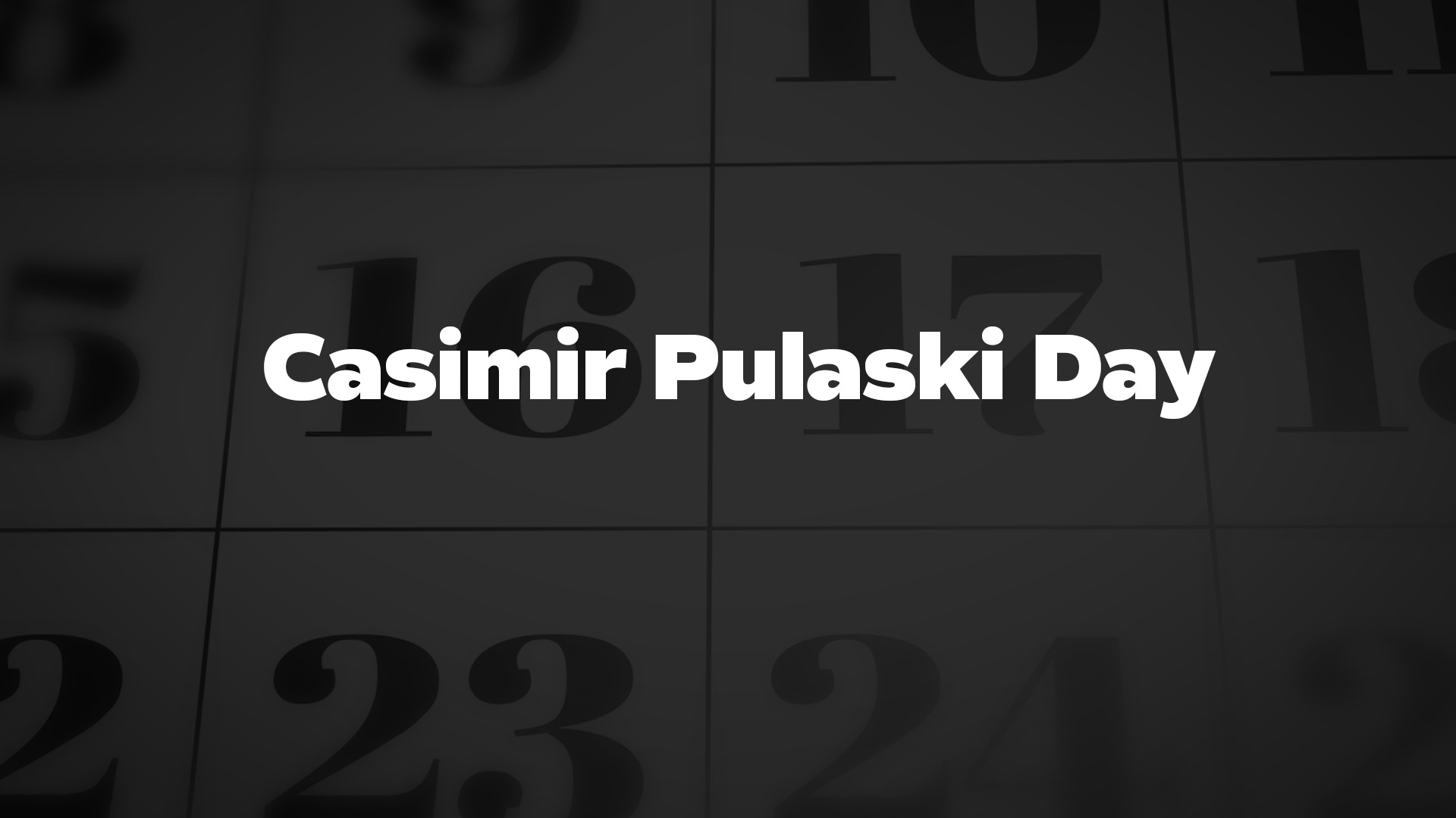 Title image for Casimir Pulaski Day