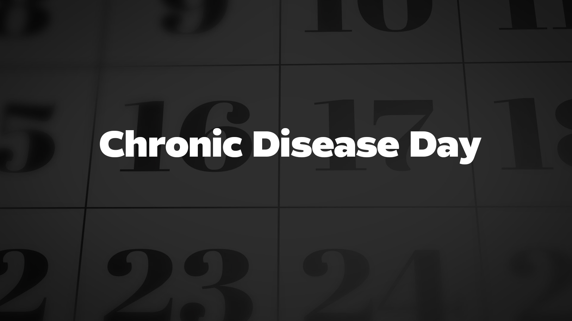 Title image for Chronic Disease Day