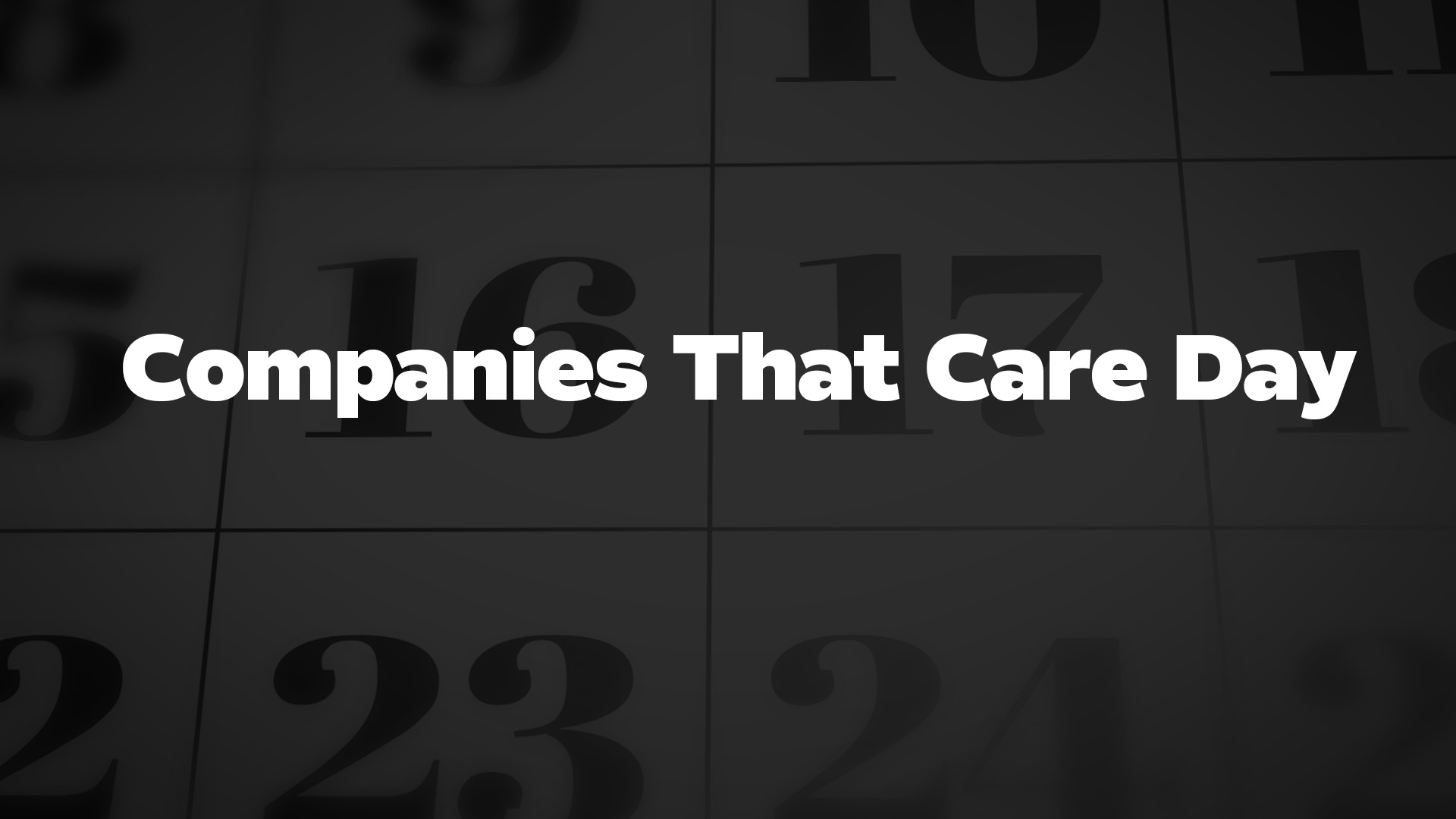 Title image for Companies That Care Day