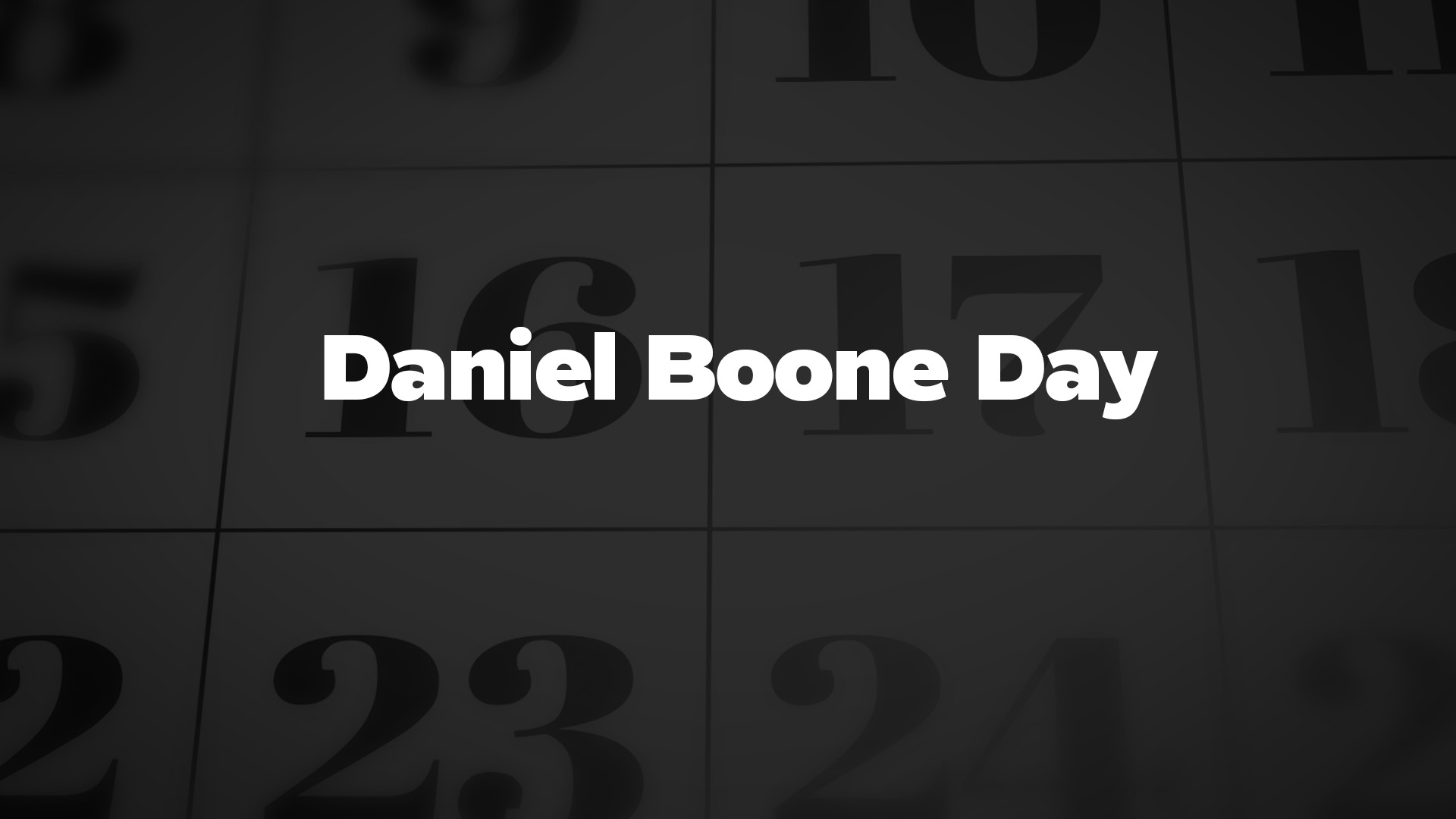 Title image for Daniel Boone Day