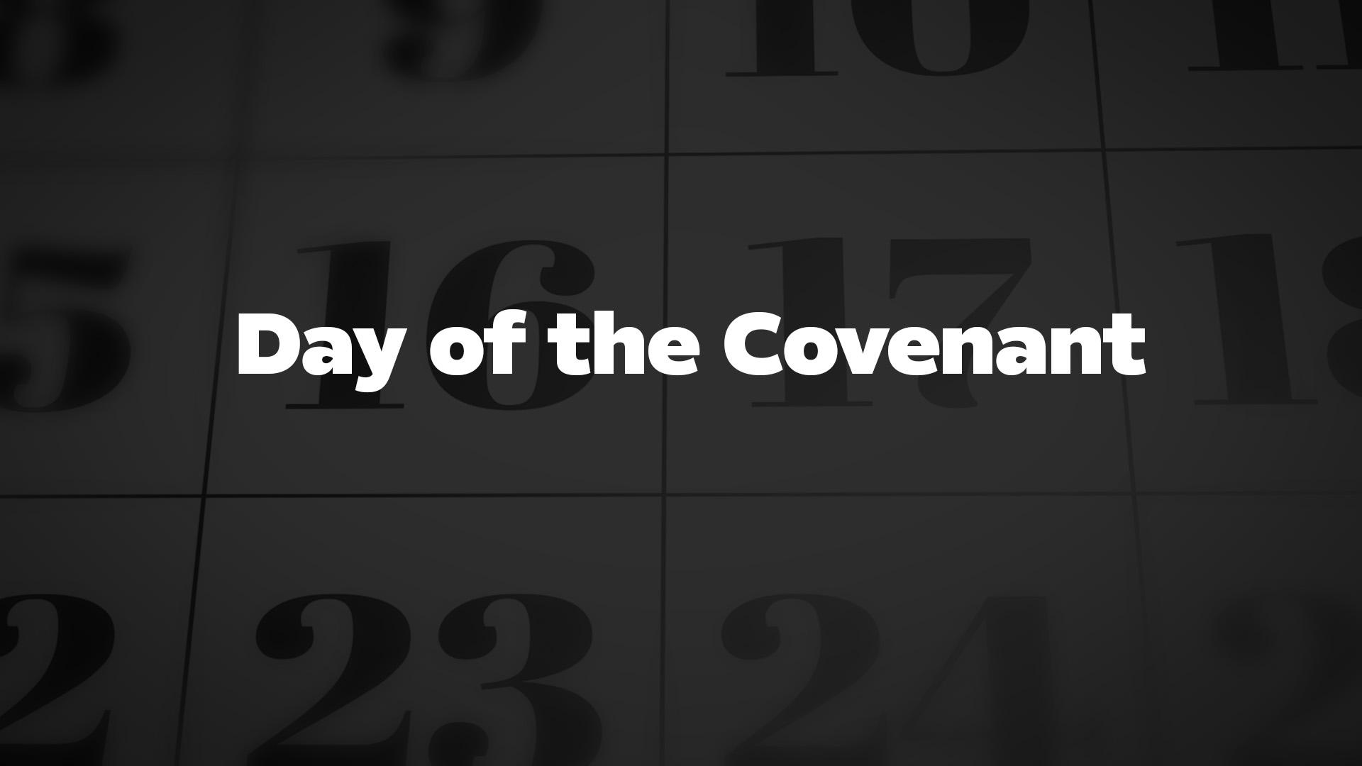 Title image for Day Of The Covenant