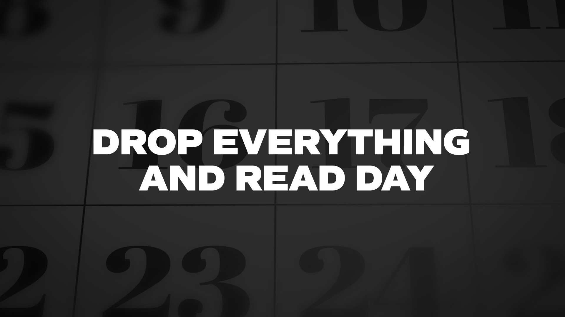 Title image for Drop Everything And Read Day