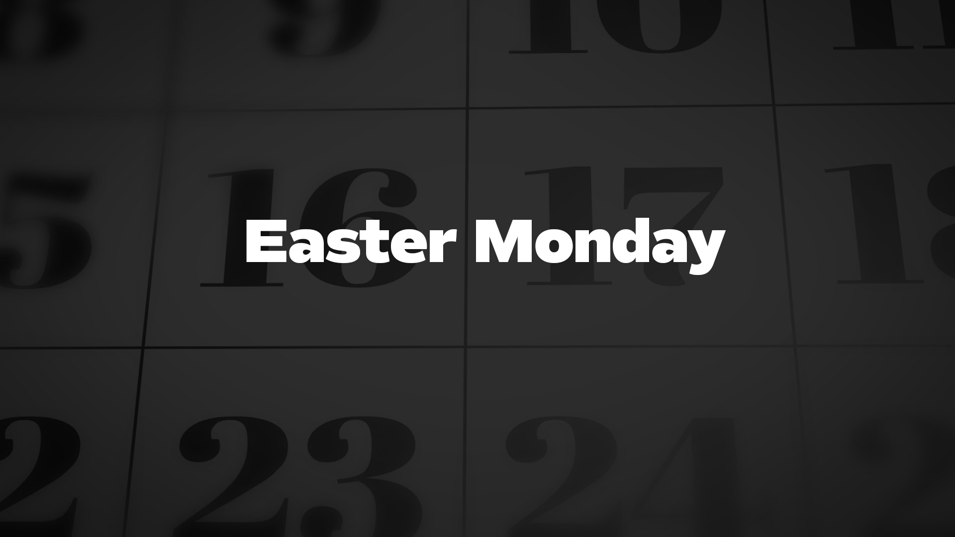 Title image for Easter Monday