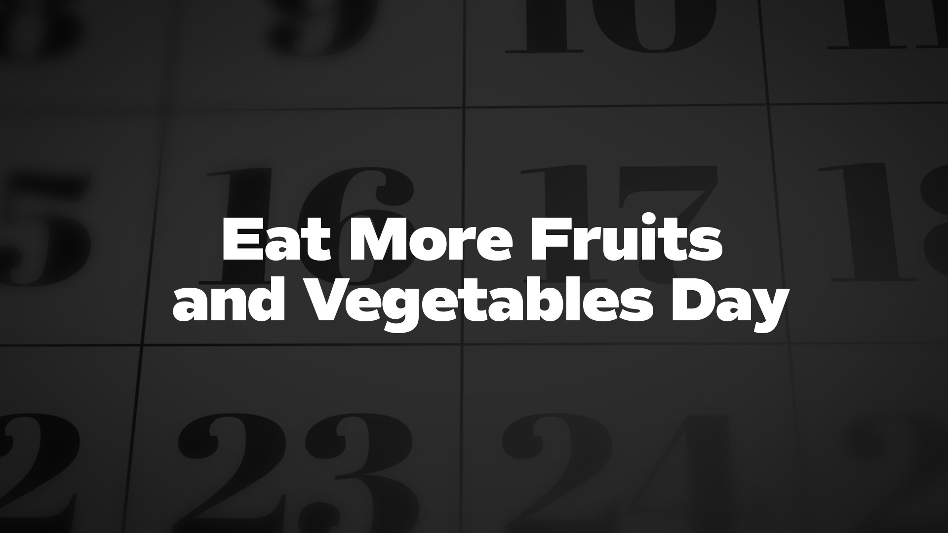 Title image for Eat More Fruits And Vegetables Day