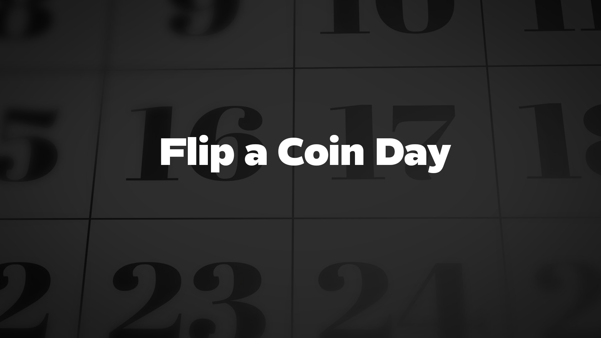 Title image for Flip A Coin Day