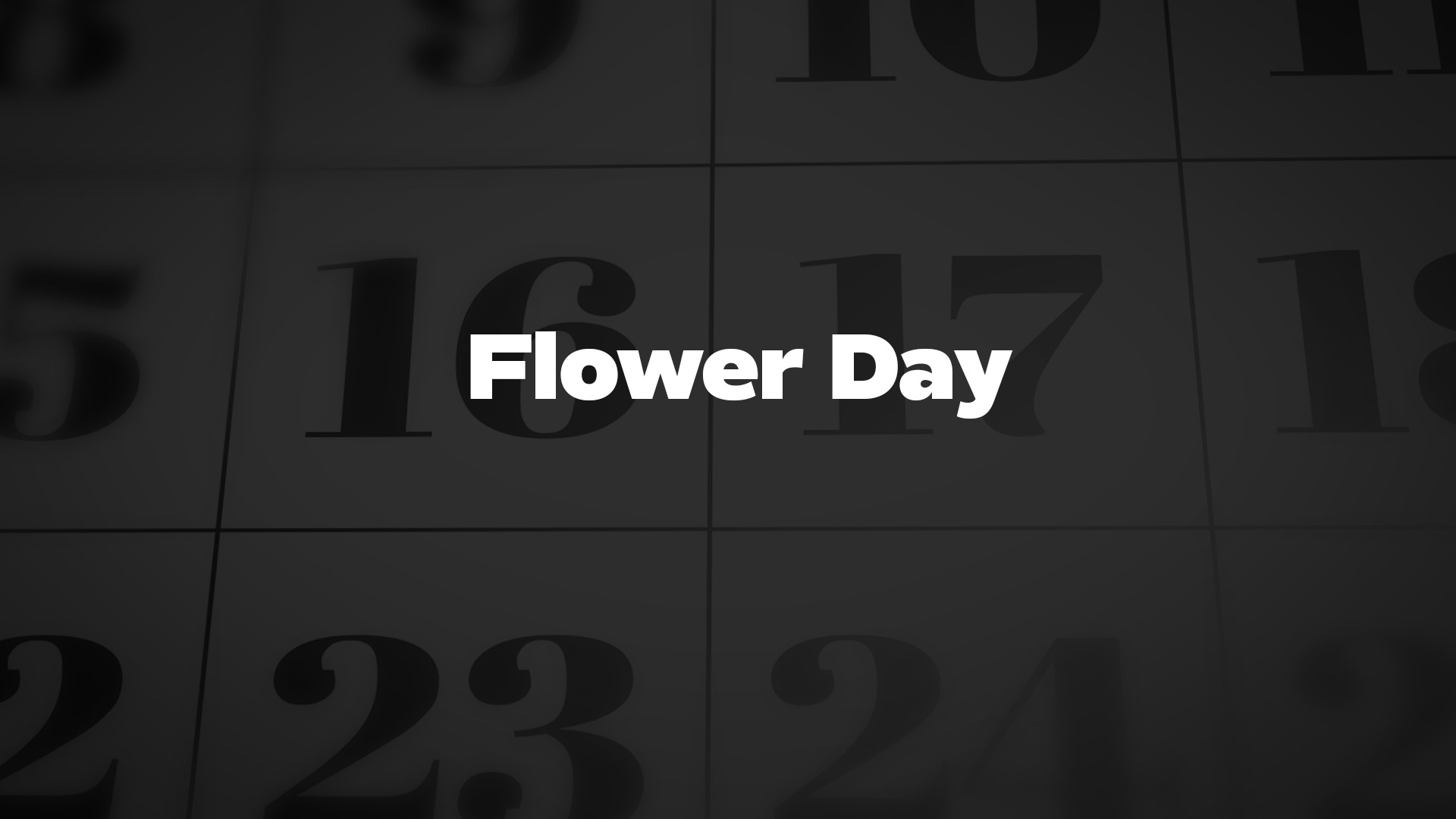 Title image for Flower Day
