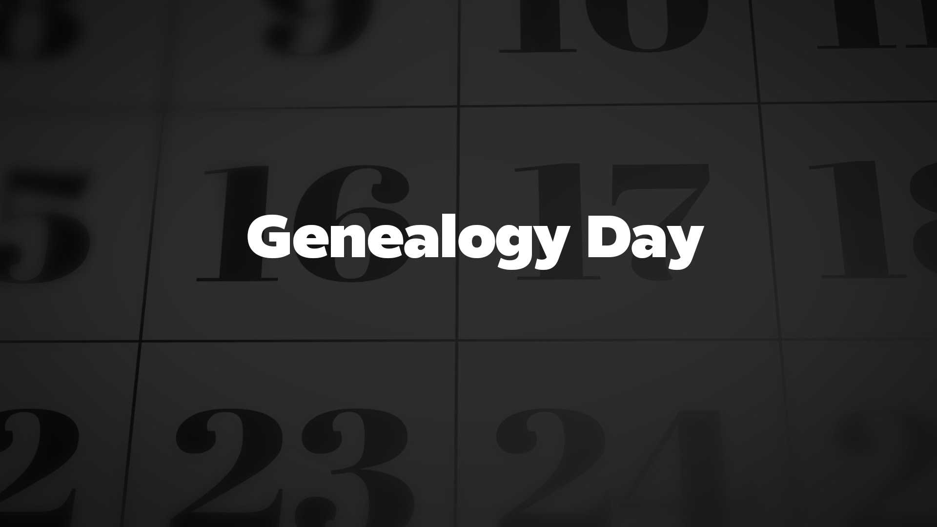 Title image for Genealogy Day