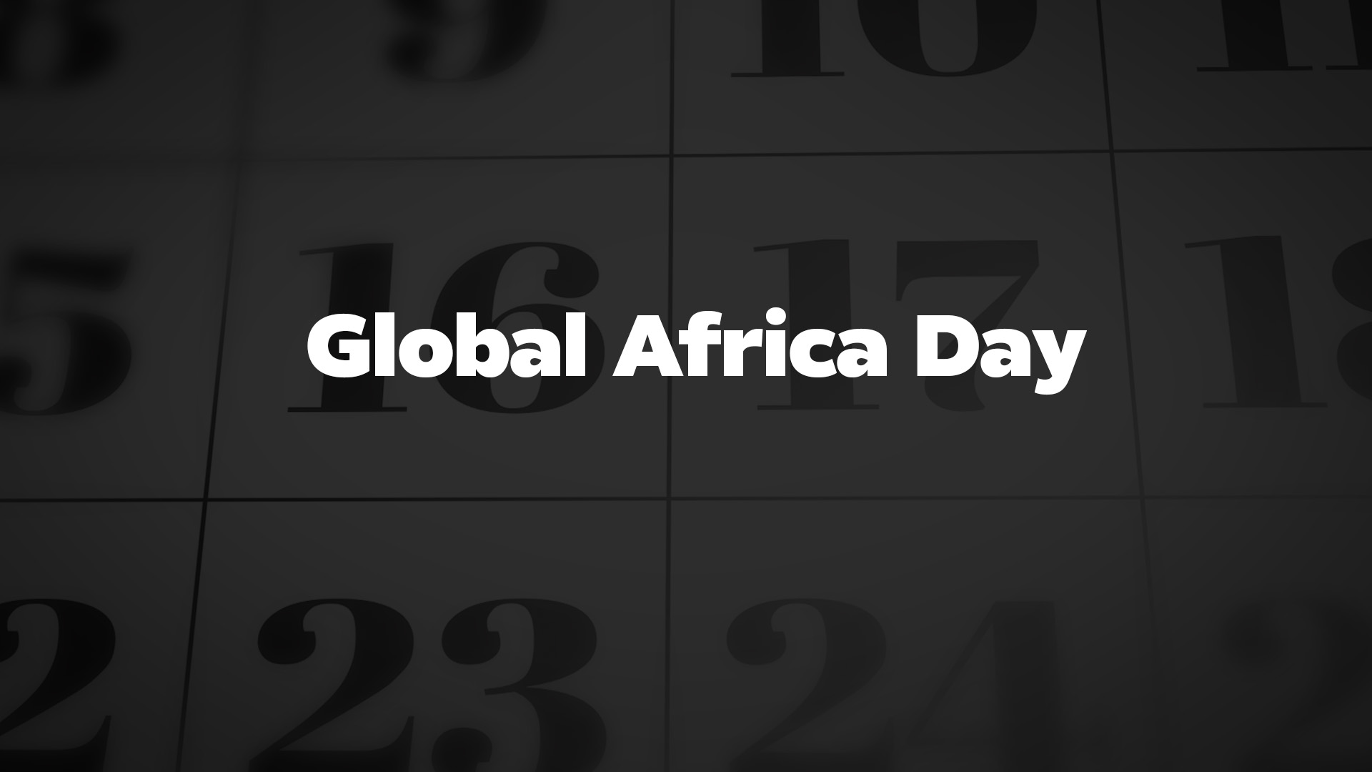 Title image for Global Africa Day