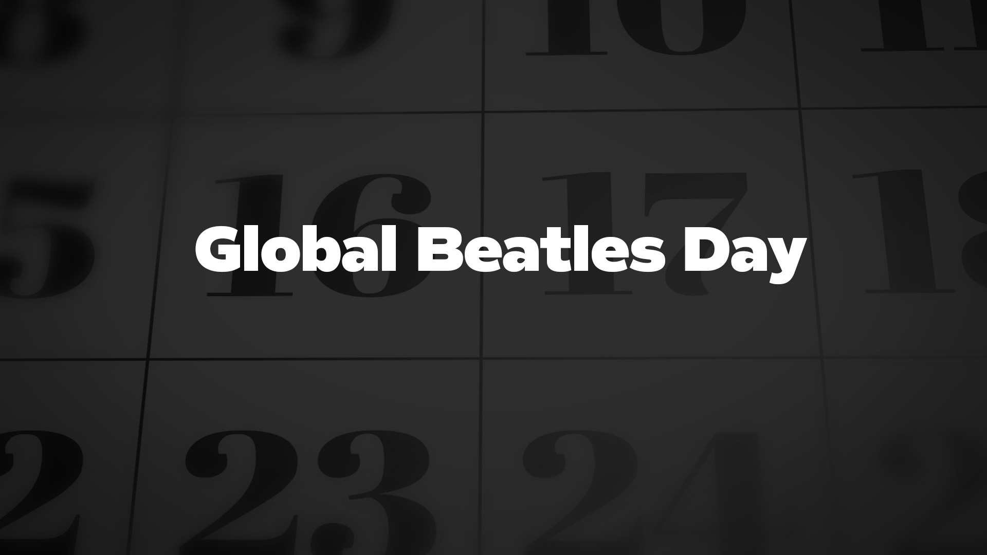 Title image for Global Beatles Day