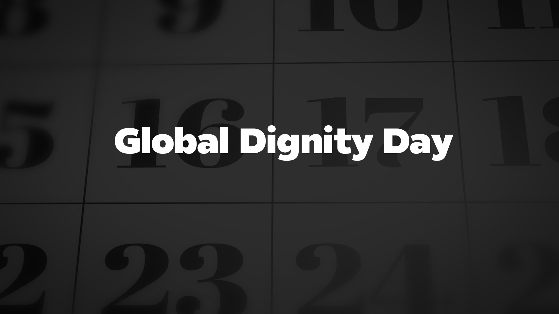 Title image for Global Dignity Day