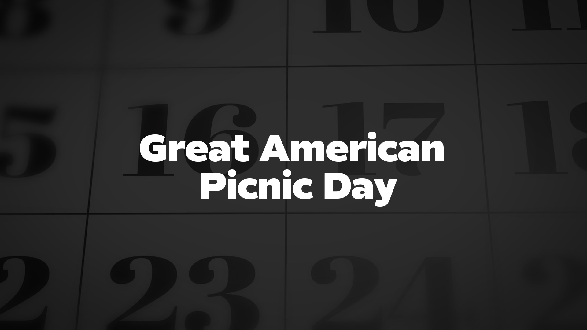 Title image for Great American Picnic Day