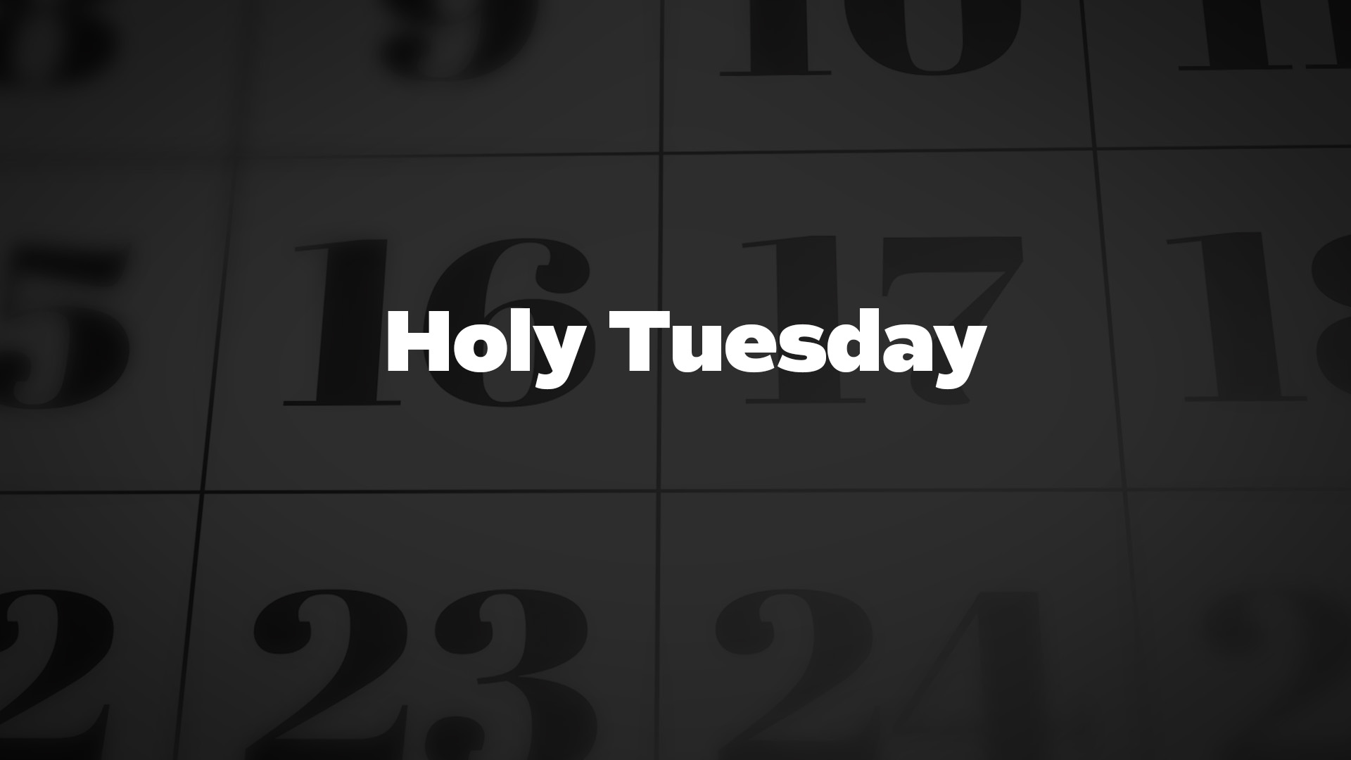Title image for Holy Tuesday