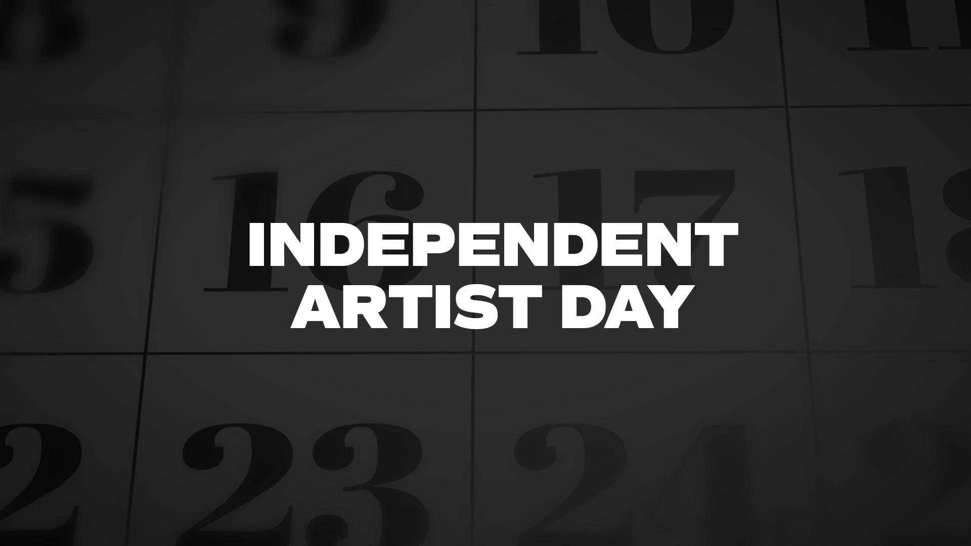Title image for Independent Artist Day