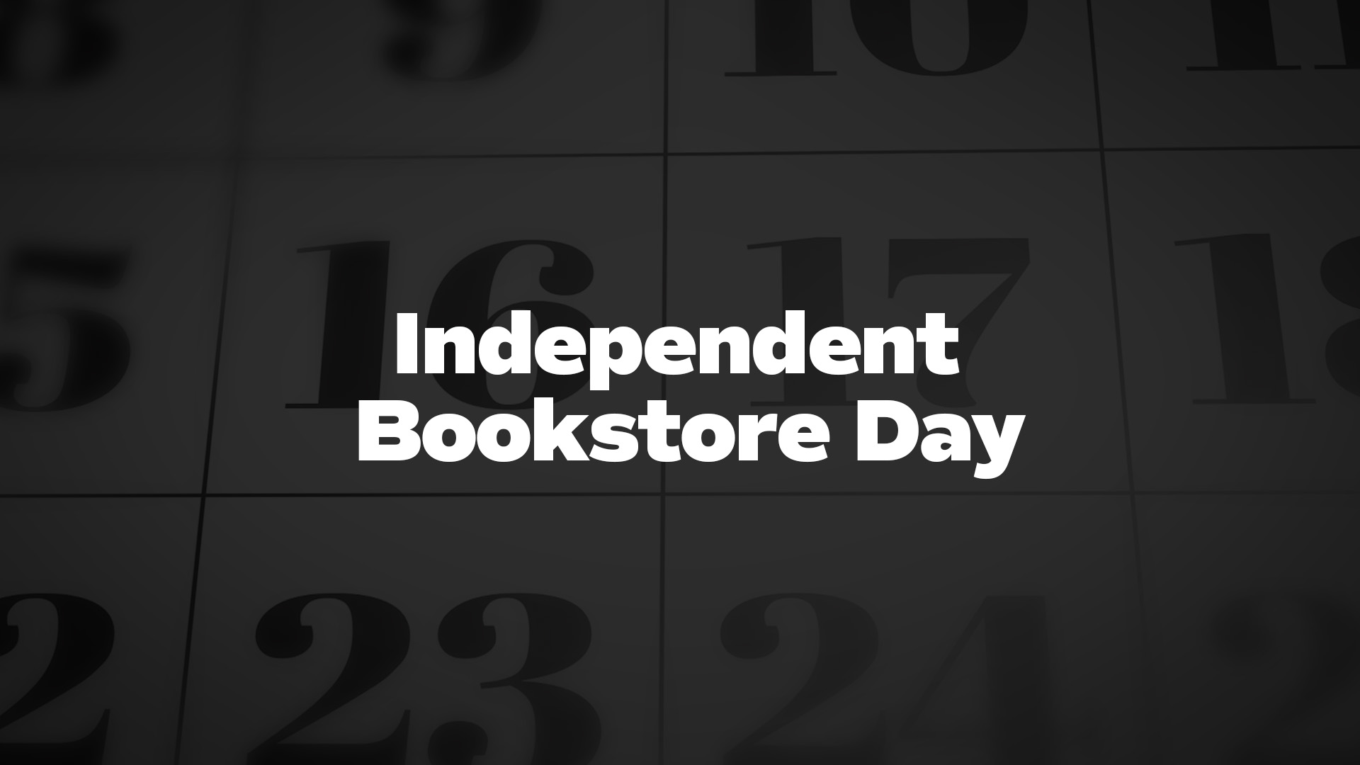 Title image for Independent Bookstore Day