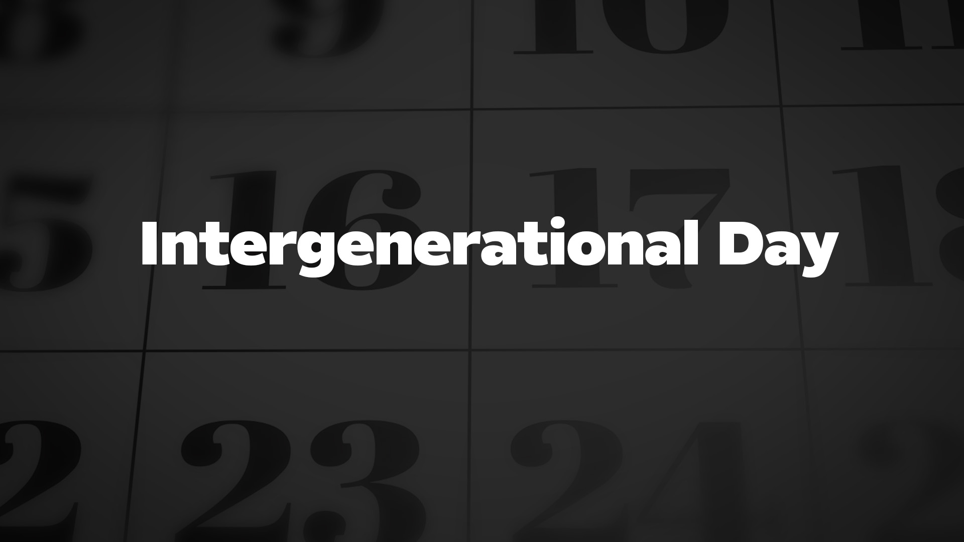 Title image for Intergenerational Day