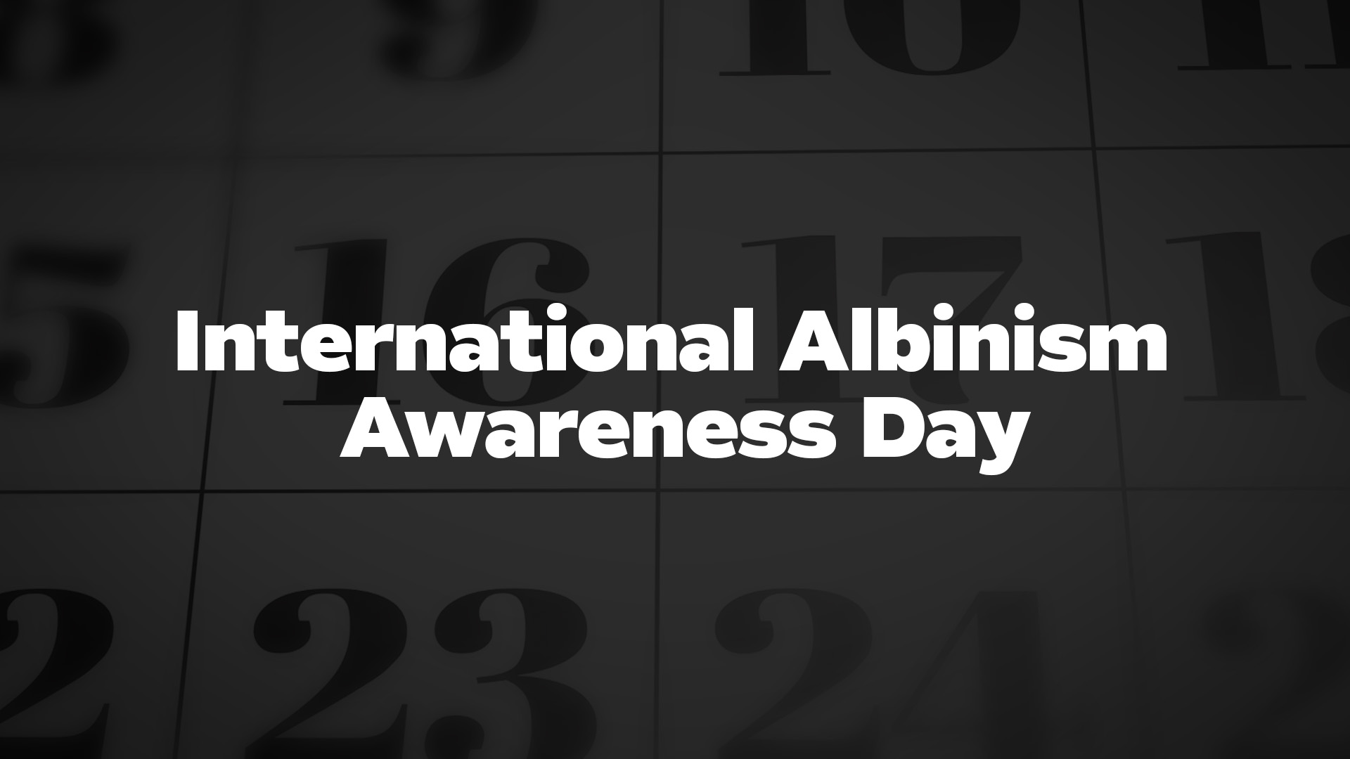 Title image for International Albinism Awareness Day