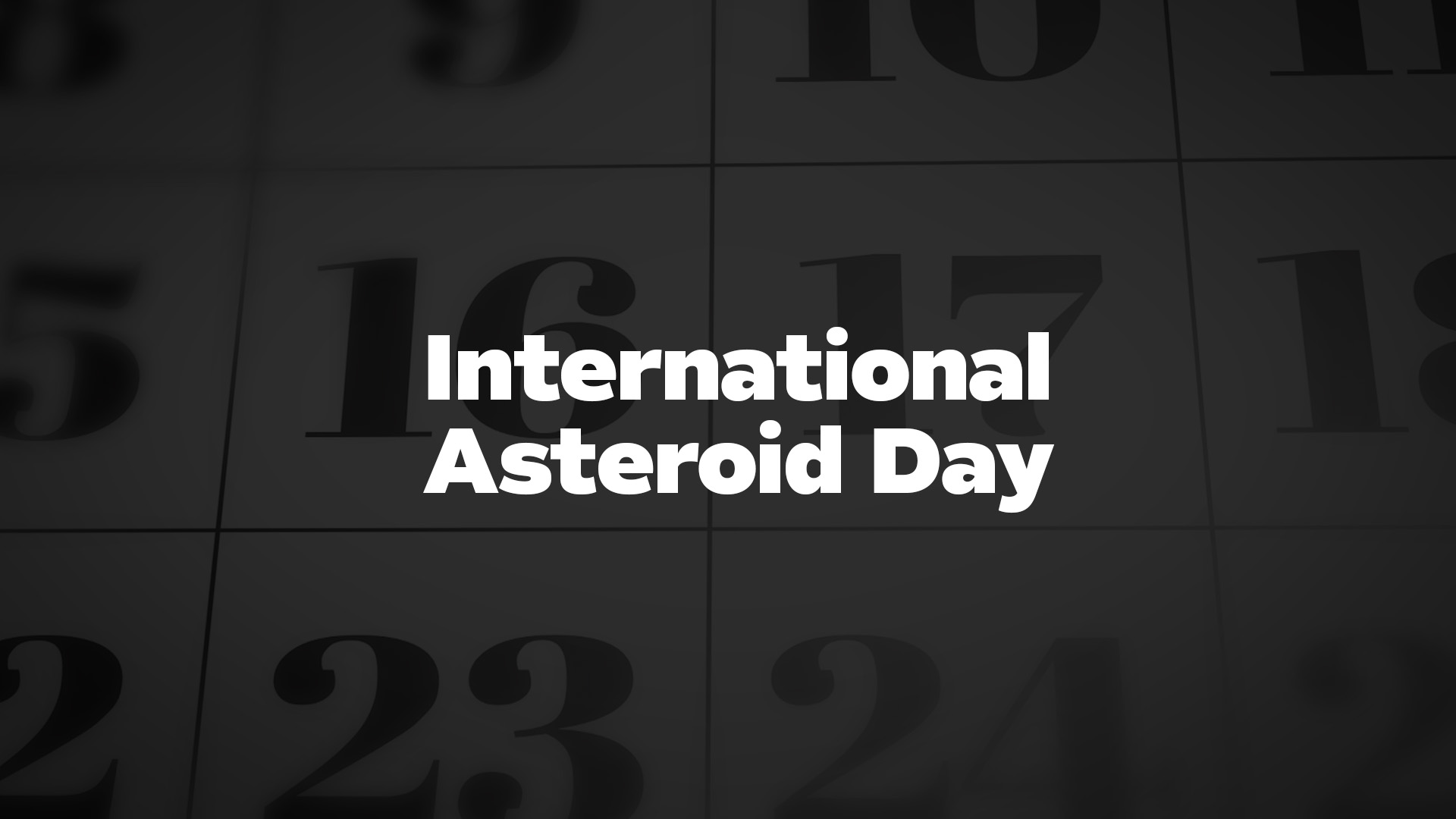 Title image for International Asteroid Day