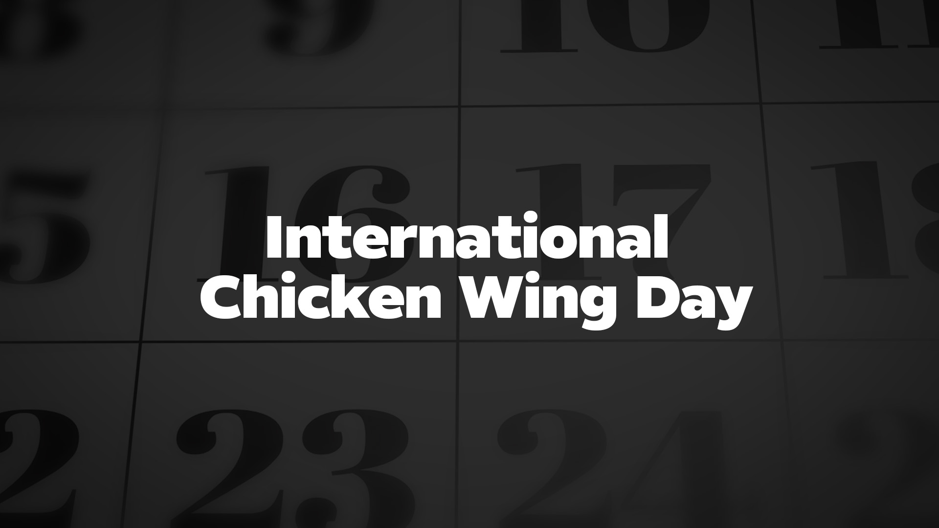 Title image for International Chicken Wing Day