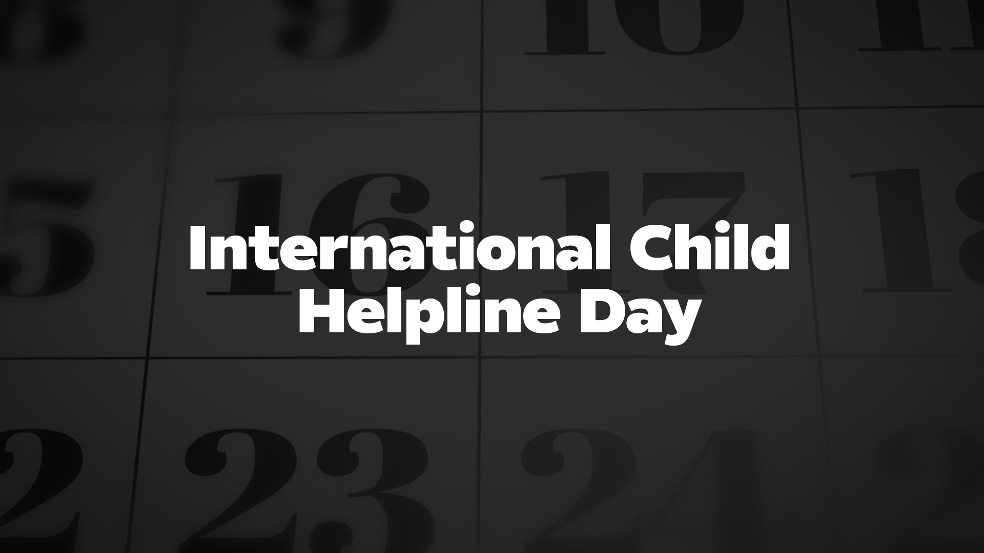 Title image for International Child Helpline Day