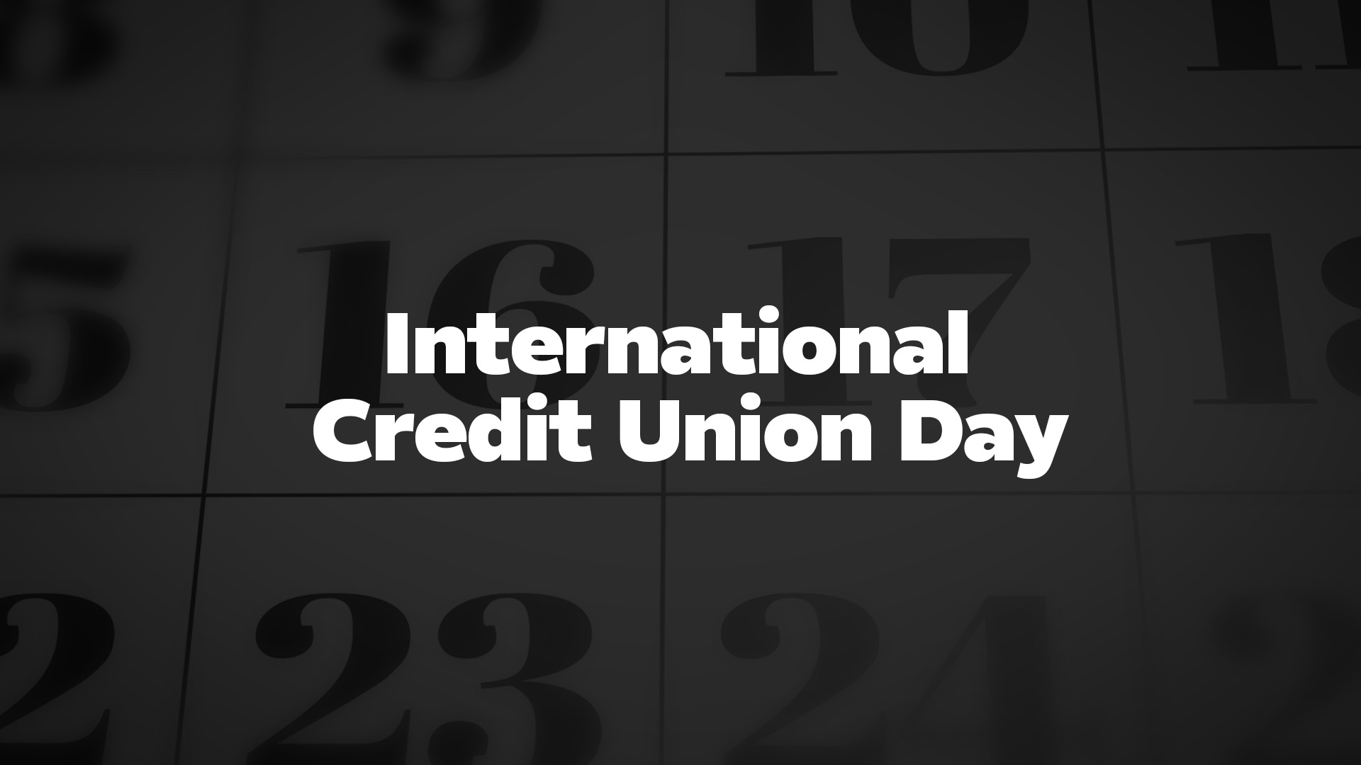 Title image for International Credit Union Day