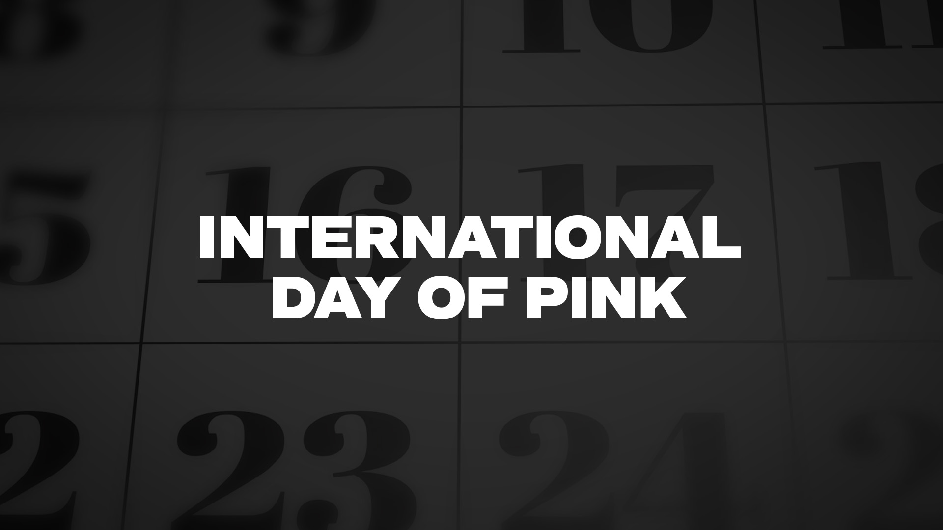 Title image for International Day Of Pink