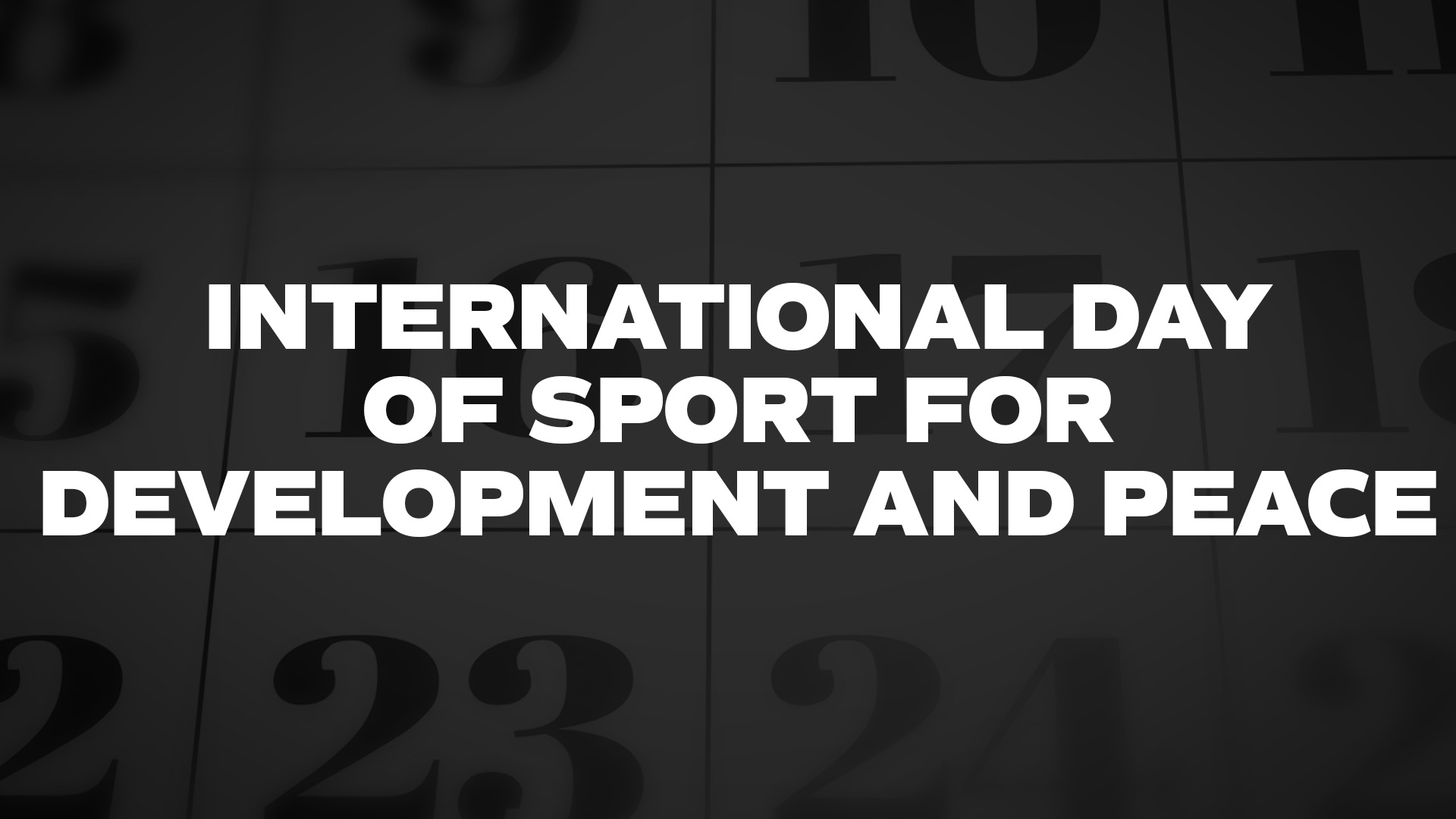 Title image for International Day Of Sport For Development And Peace