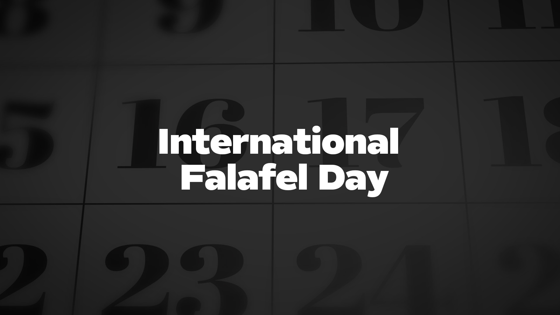 Title image for International Falafel Day