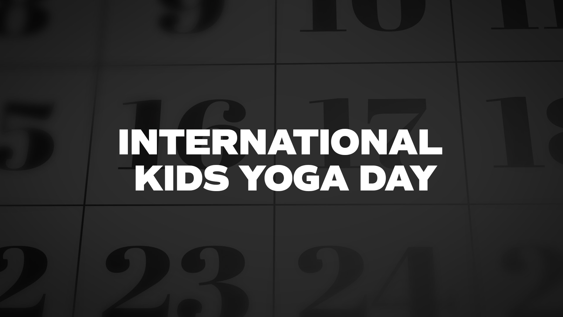 Title image for International Kids Yoga Day