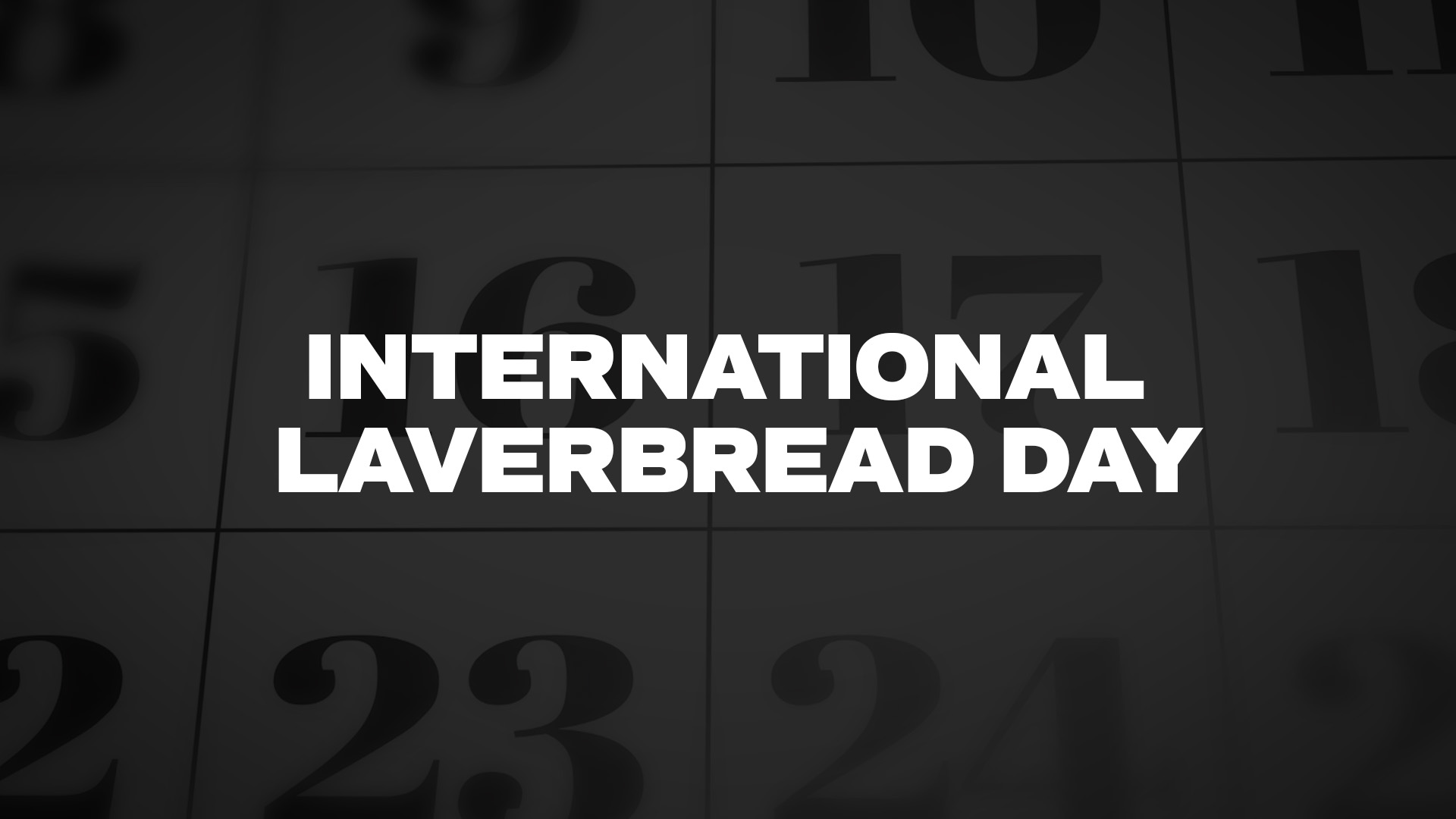 Title image for International Laverbread Day