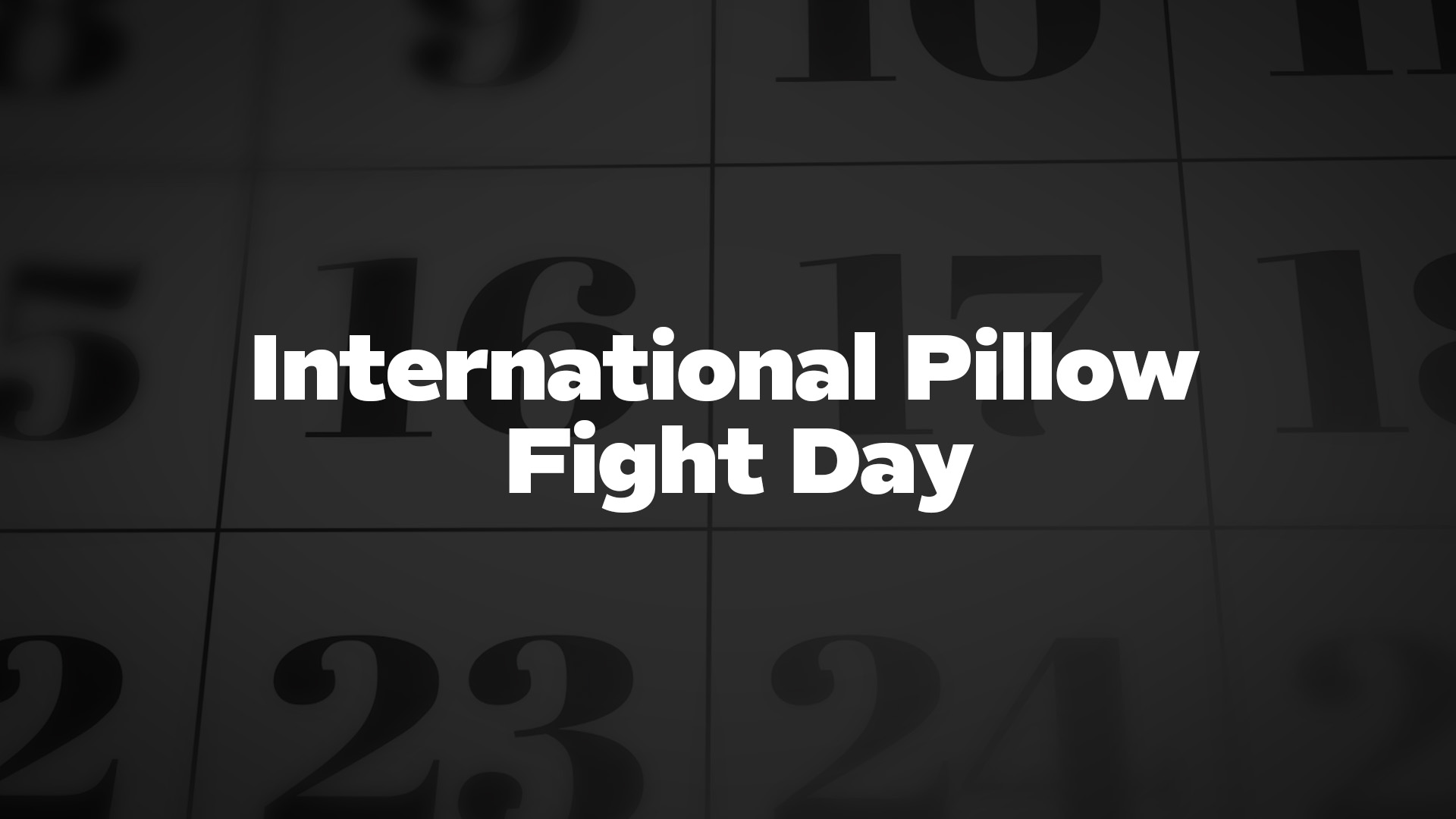 Title image for International Pillow Fight Day
