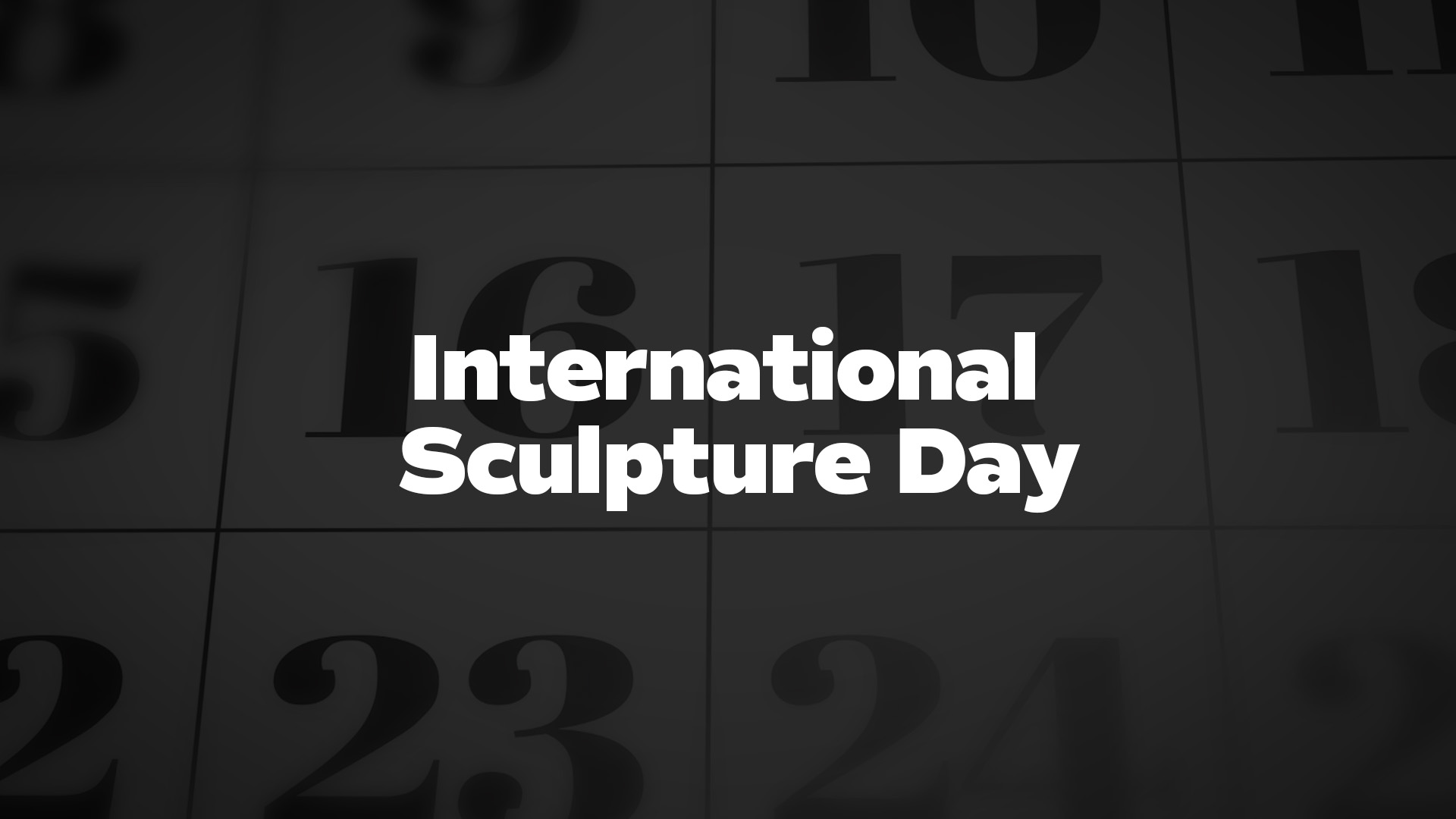 Title image for International Sculpture Day
