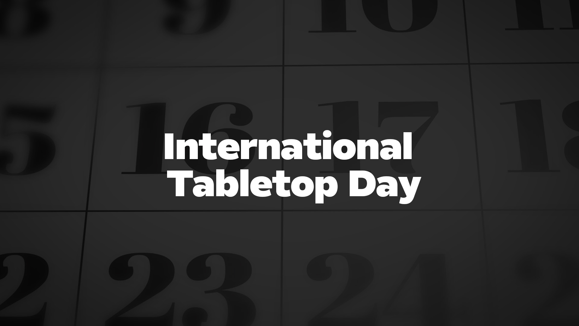 Title image for International Tabletop Day