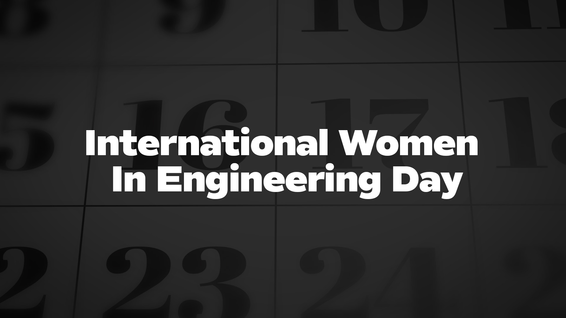 Title image for International Women In Engineering Day