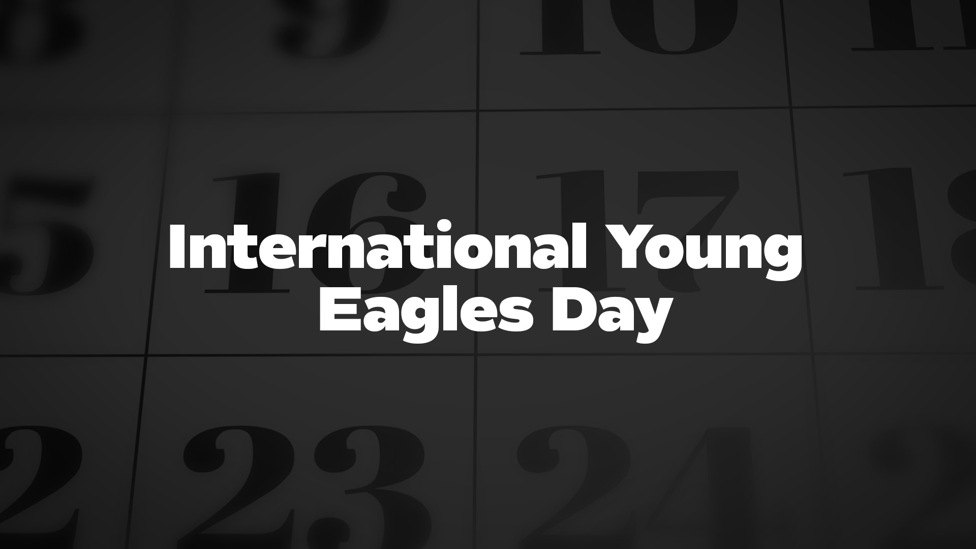 Title image for International Young Eagles Day