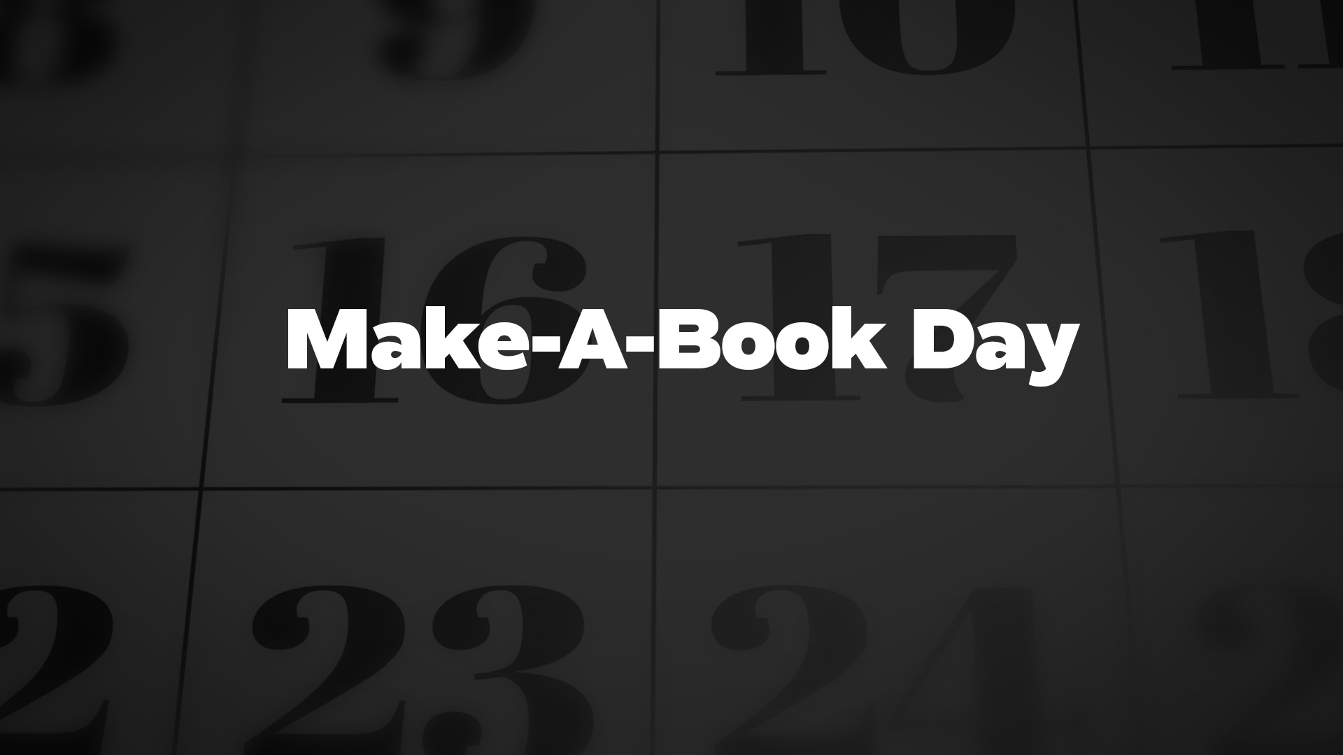 Title image for Make-A-Book Day