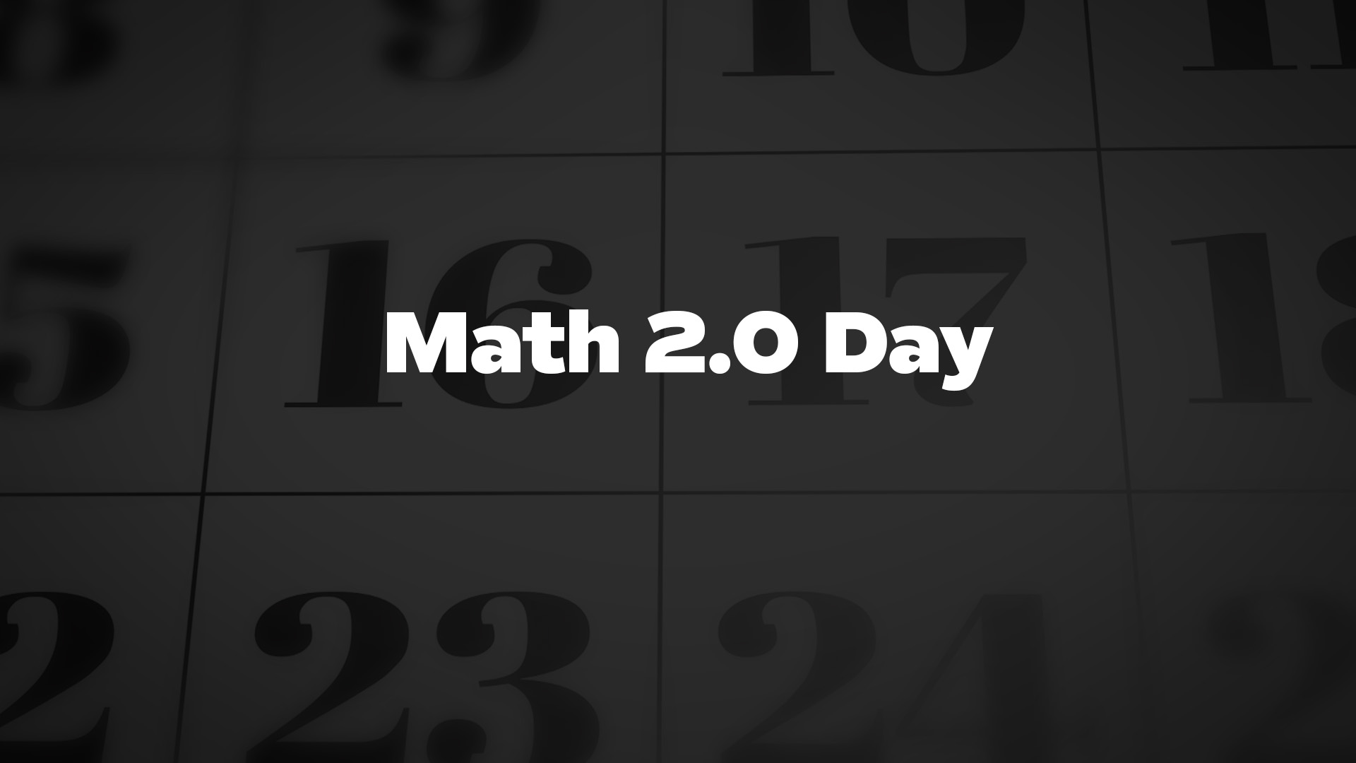 Title image for Math 2.0 Day