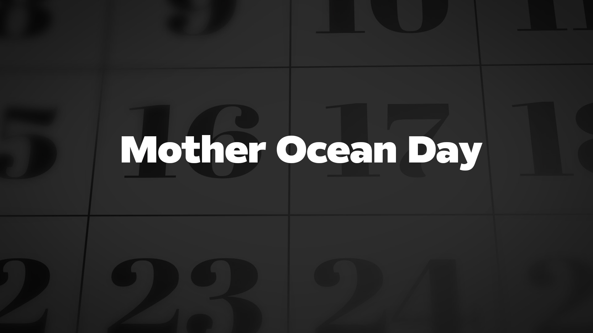 Title image for Mother Ocean Day