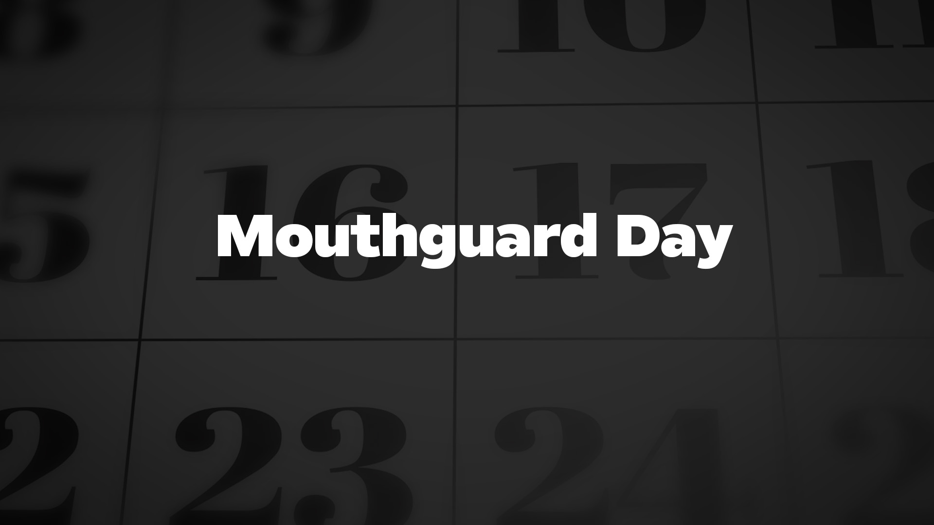 Title image for Mouthguard Day