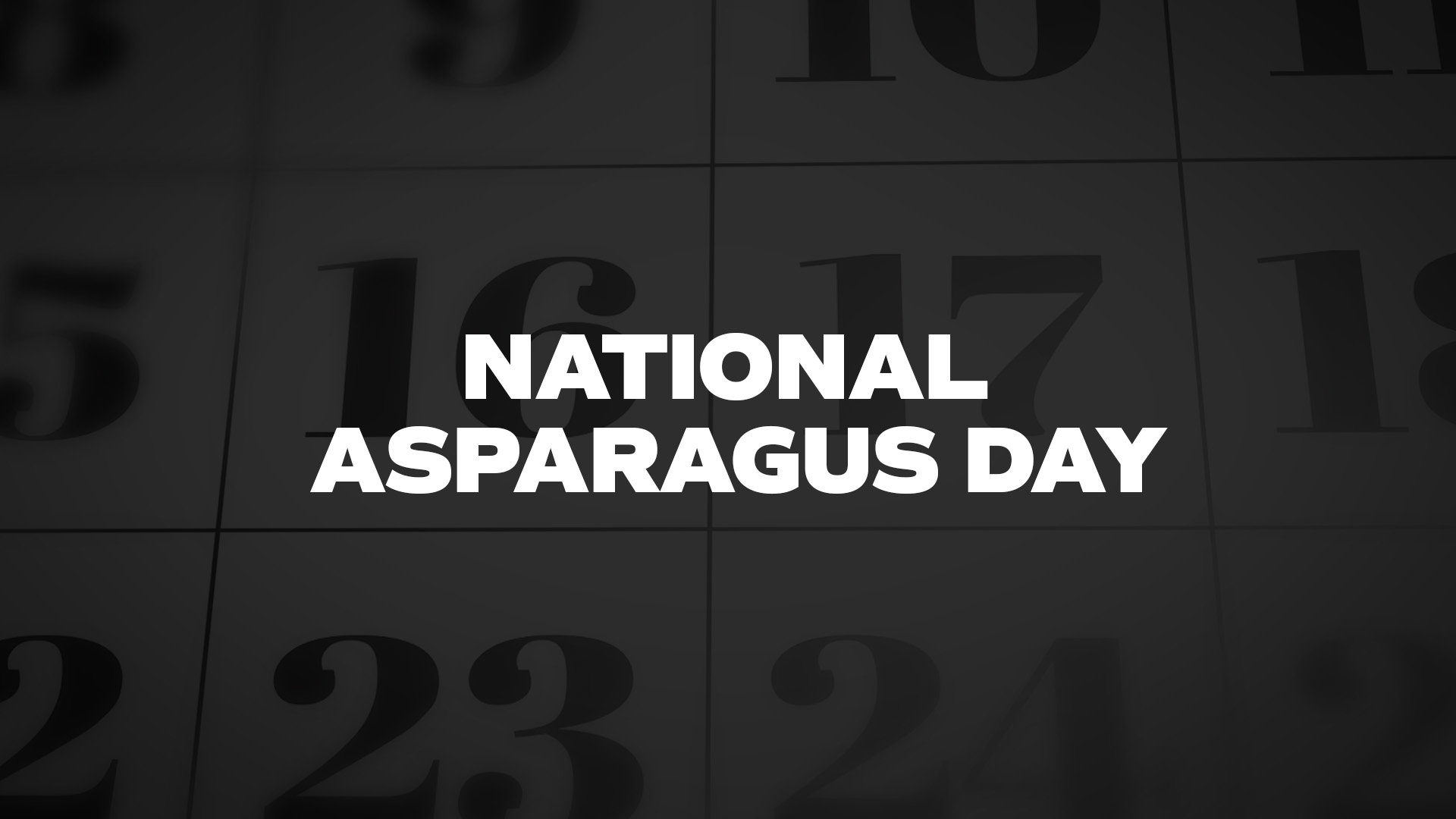 Title image for National Asparagus Day