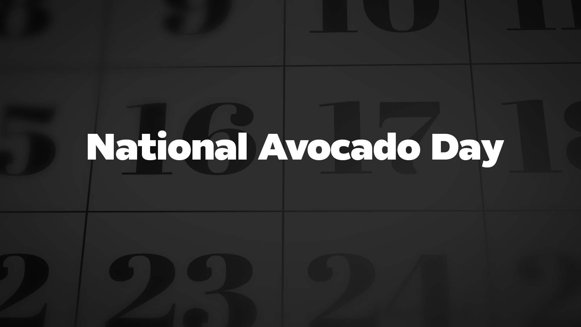 Title image for National Avocado Day