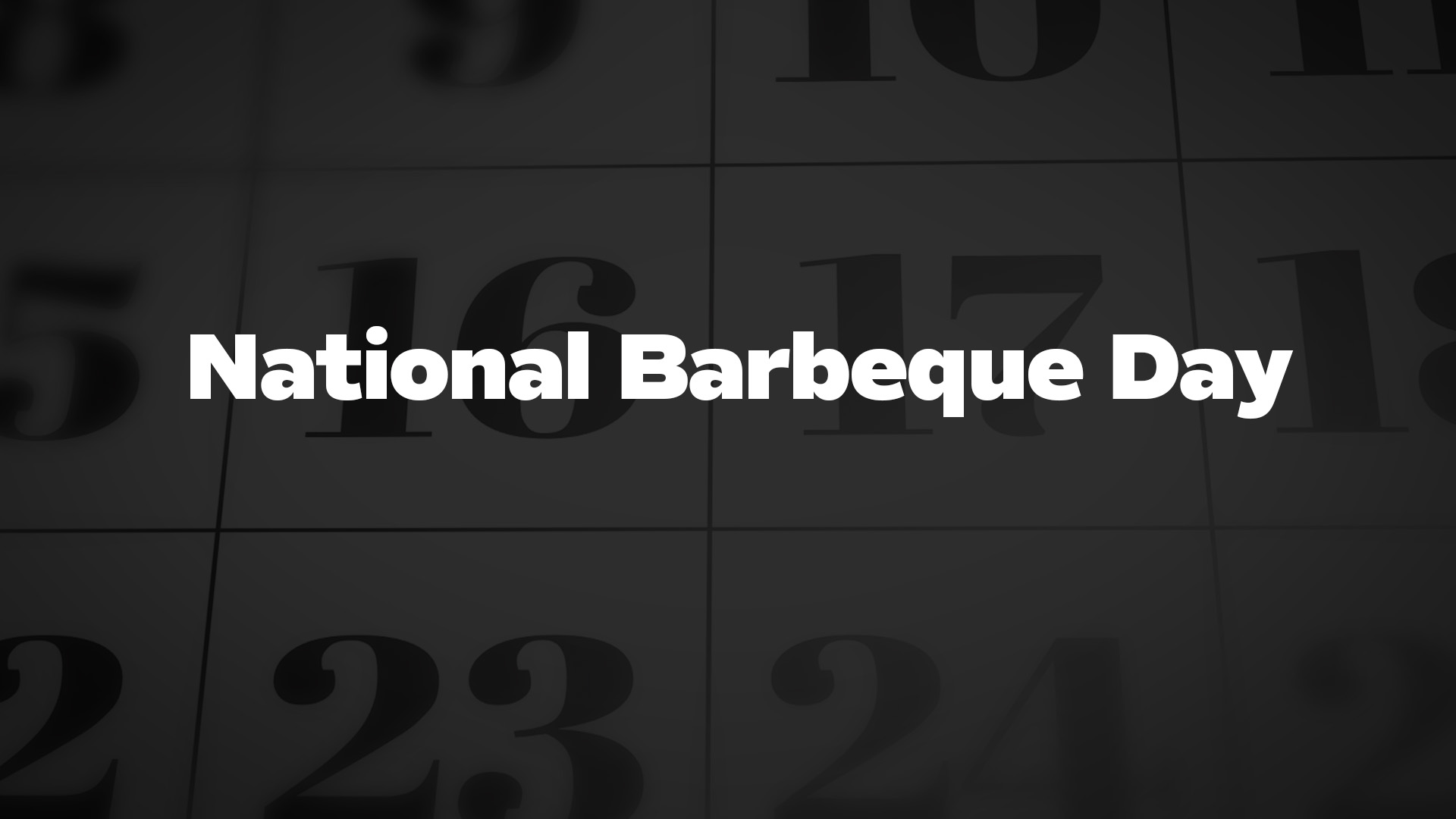 Title image for National Barbeque Day