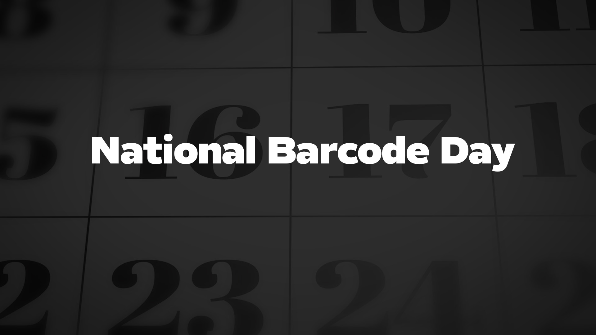 Title image for National Barcode Day