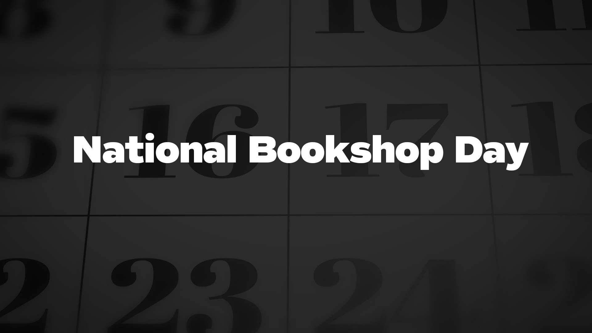 Title image for National Bookshop Day
