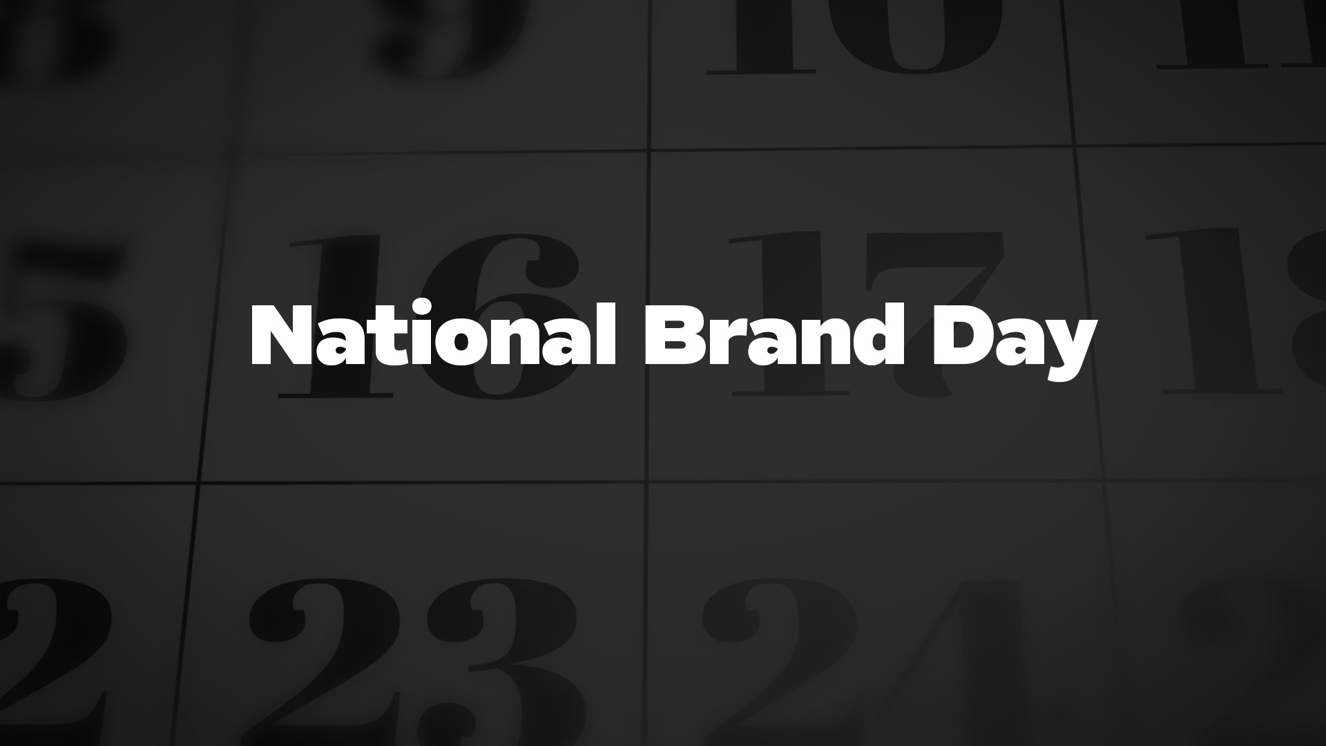 Title image for National Brand Day