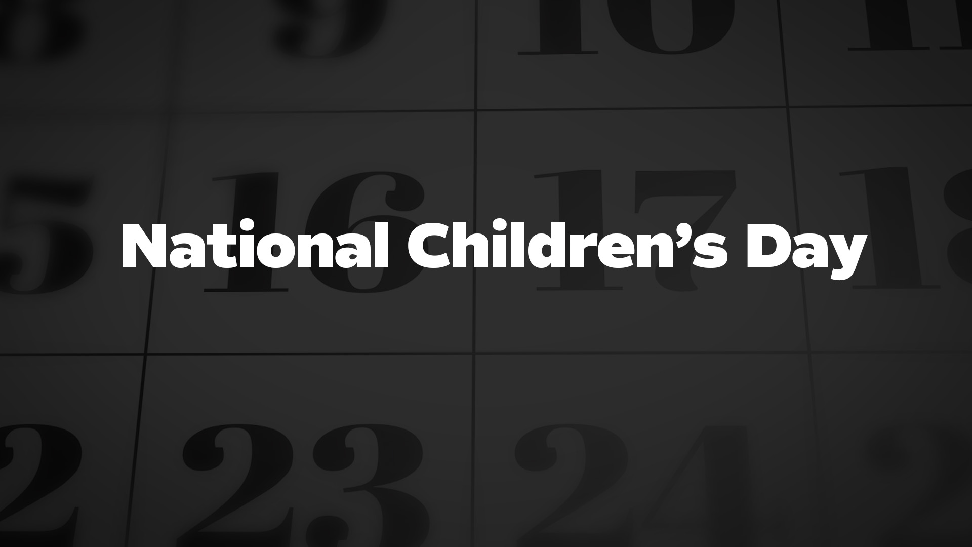 Title image for National Children's Day