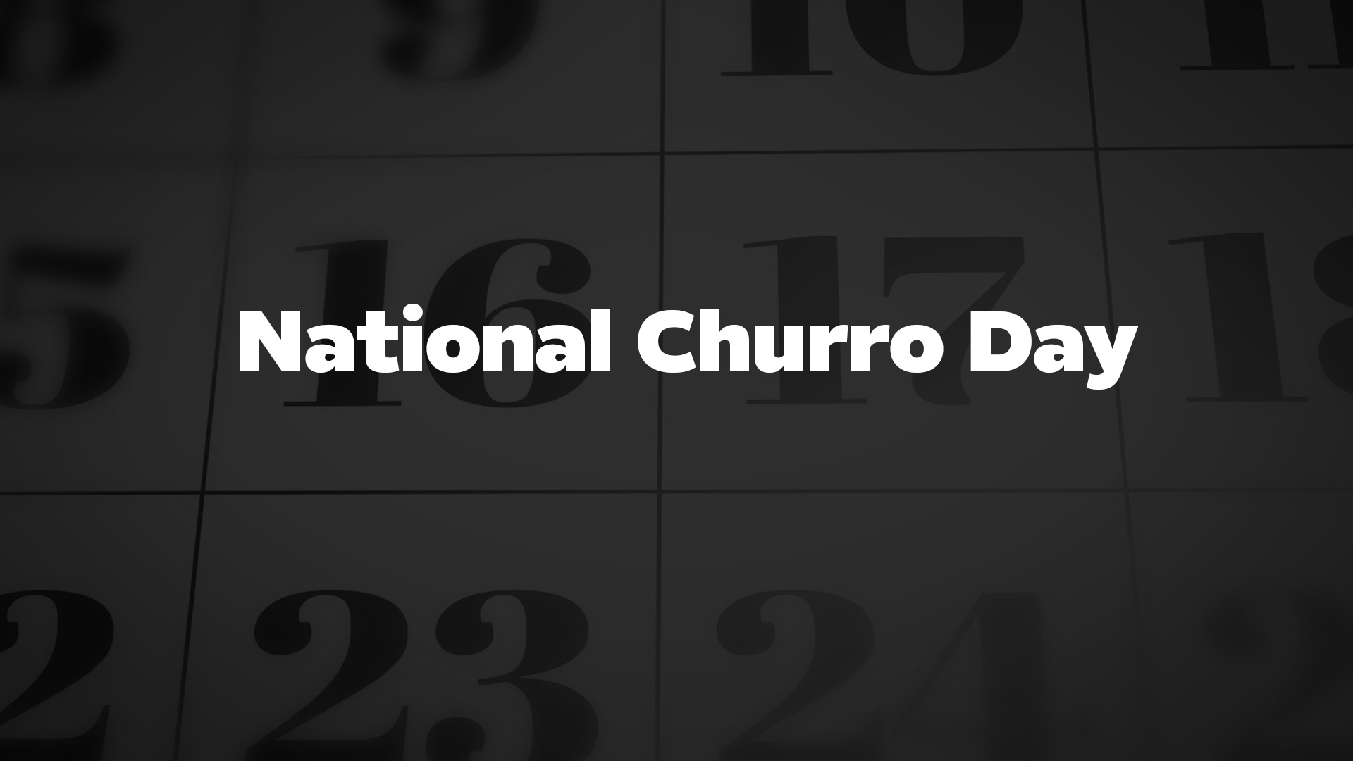 Title image for National Churro Day