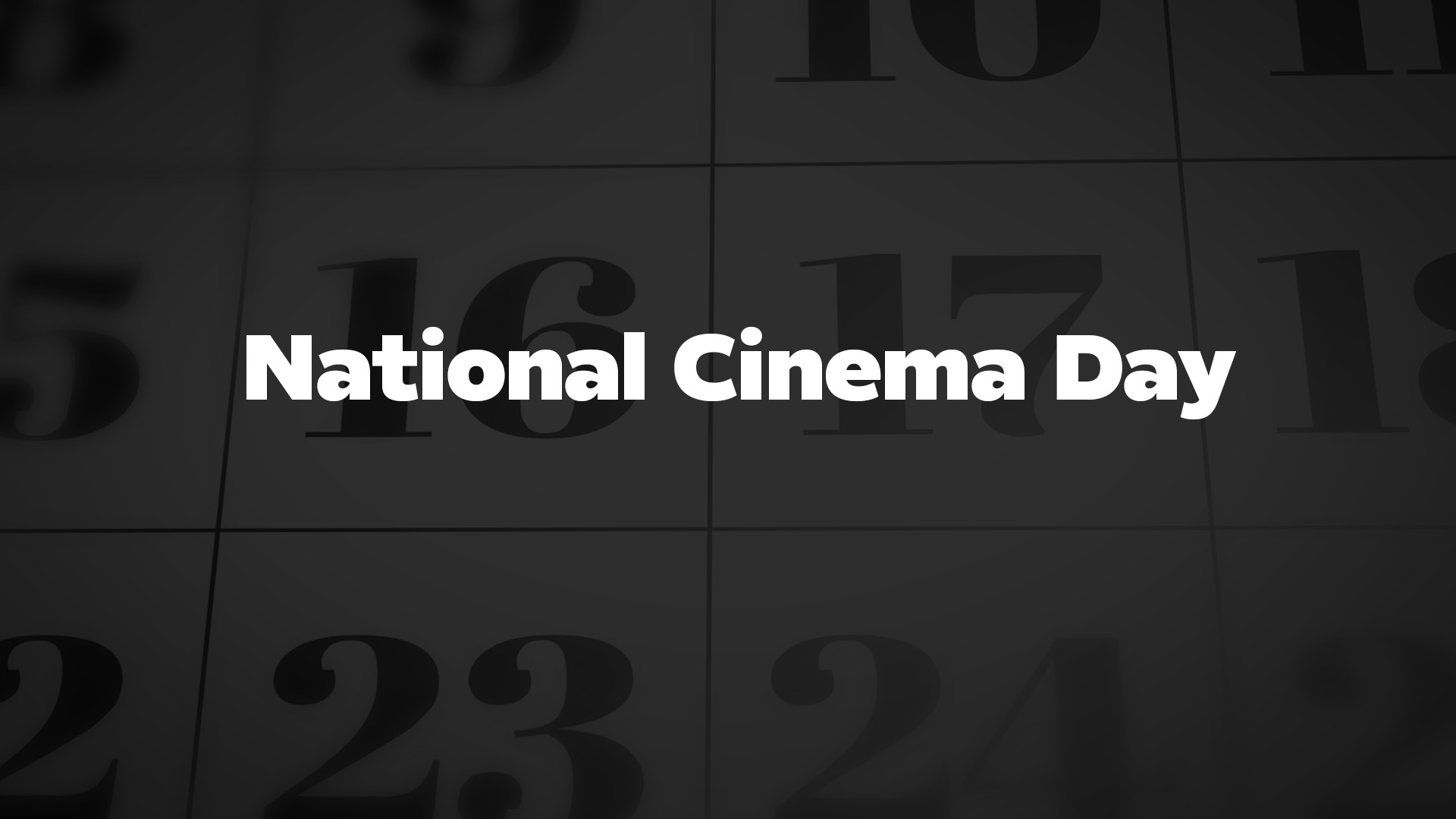 National Cinema Day List of National Days